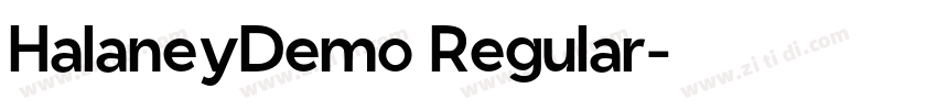 HalaneyDemo Regular字体转换